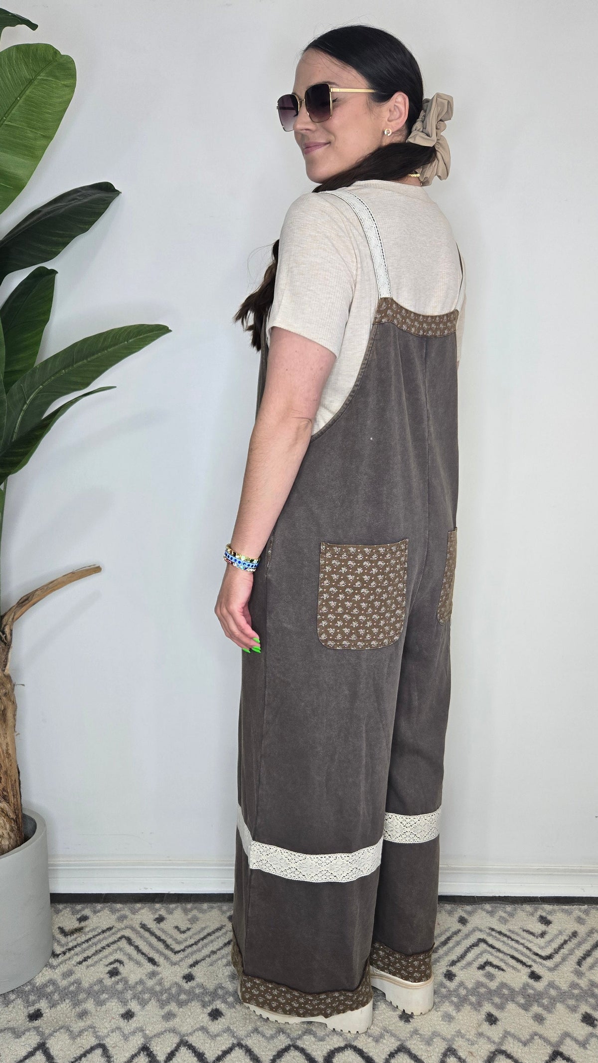 Autumn Patchwork Overalls