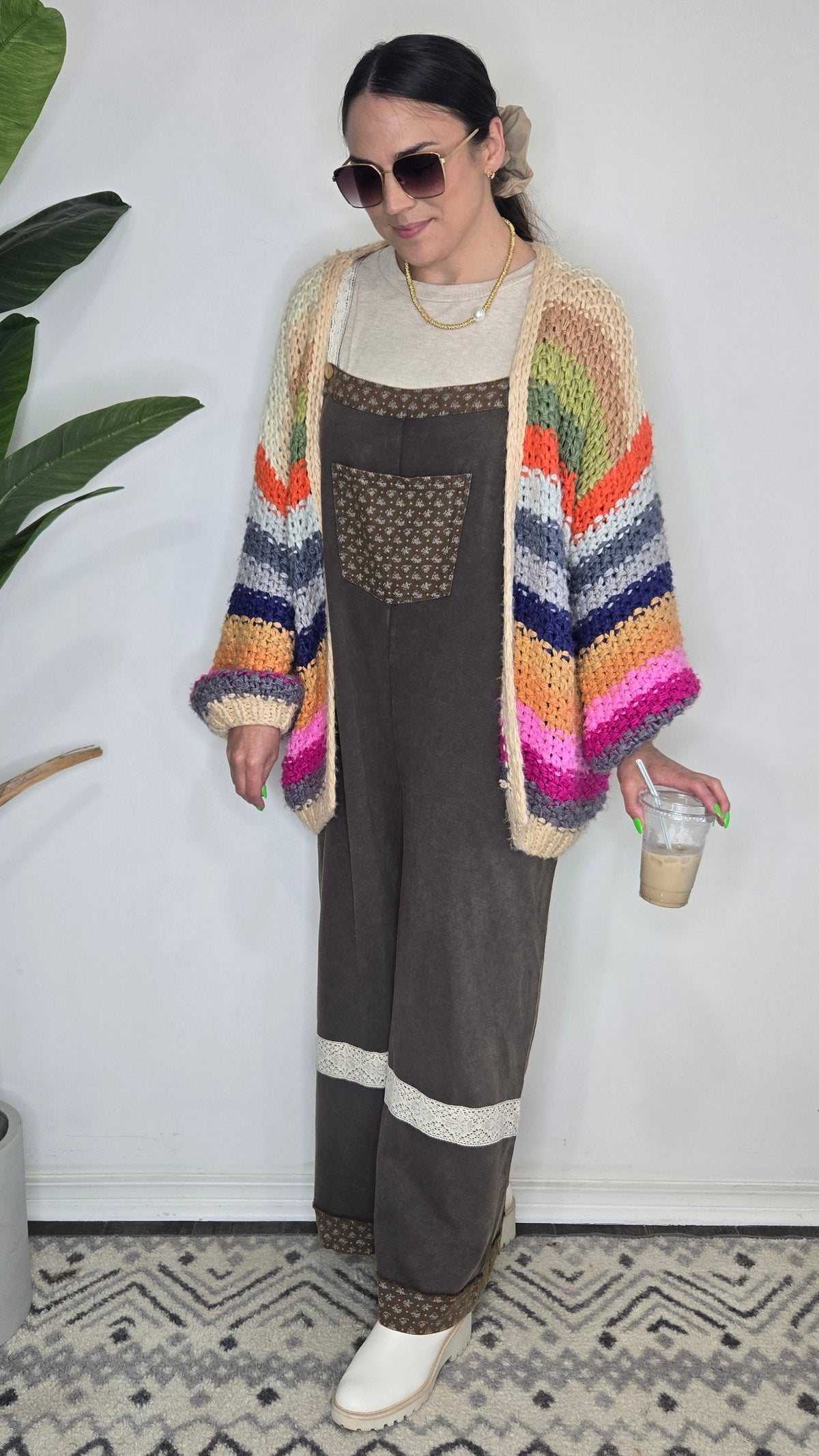Autumn Patchwork Overalls