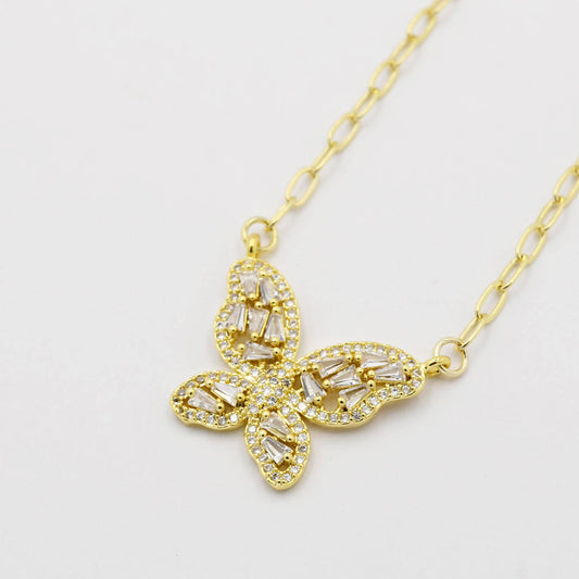 Butterfly Gold Necklace