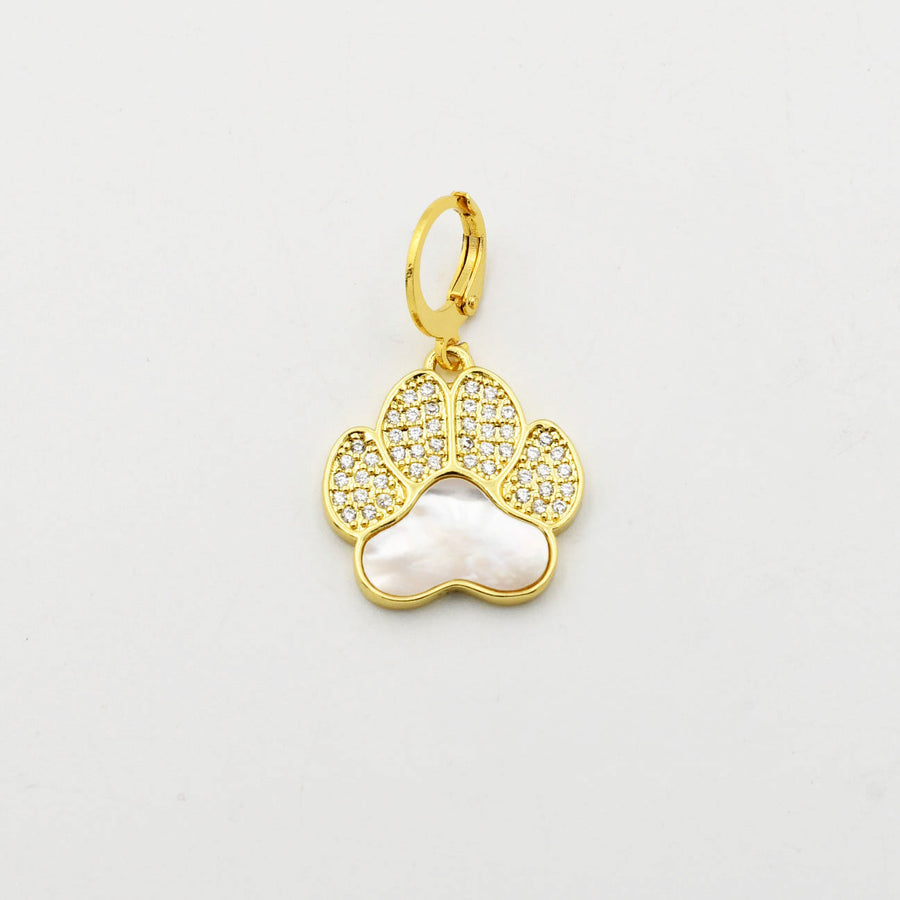 Iridescent Pet Paw Charm