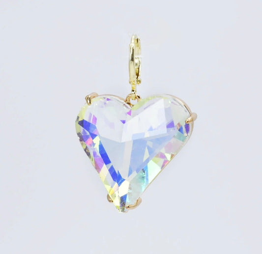 Iridescent Heart Charm
