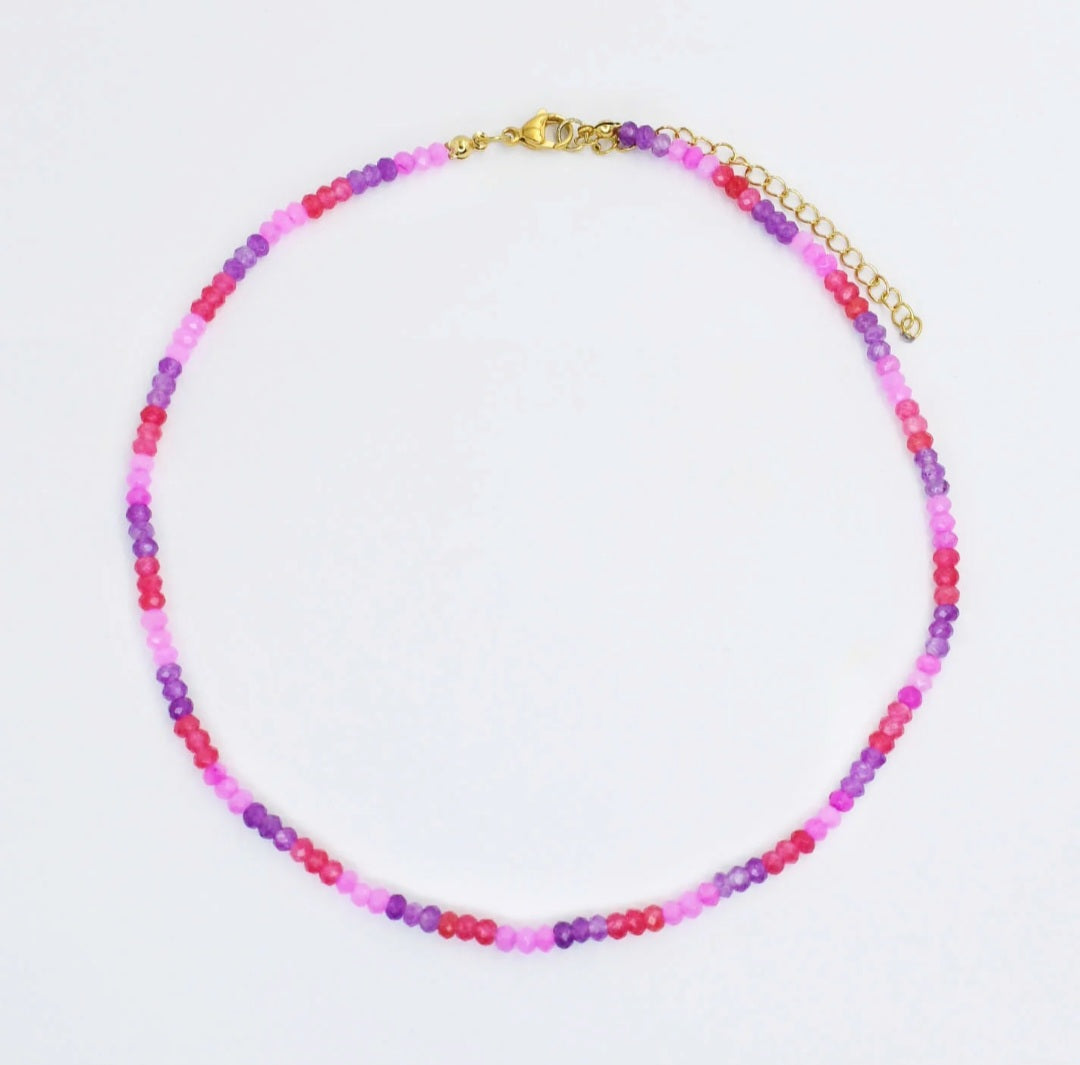 Sweet Dainty Gemstone Necklace