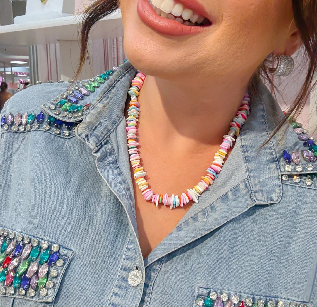Pastel Party Gemstone Necklace
