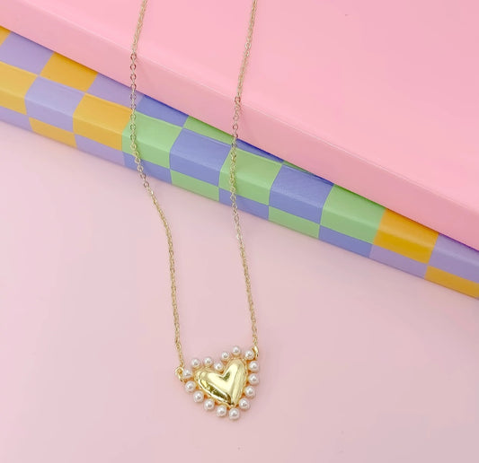 Cute Love Gold Necklace