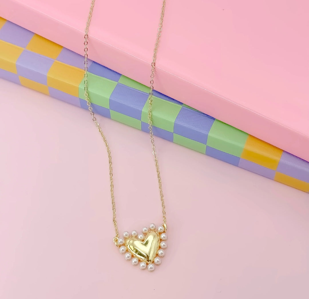 Cute Love Gold Necklace