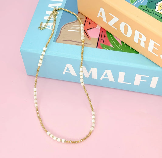 Dainty Salty and Sweet Beaded Necklace