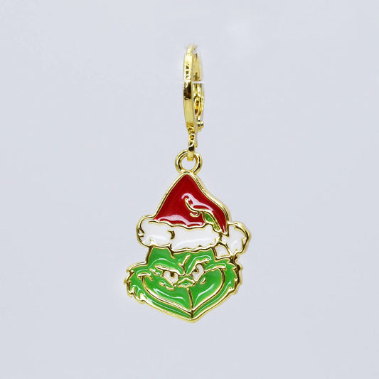 The Grinch Gold Charm