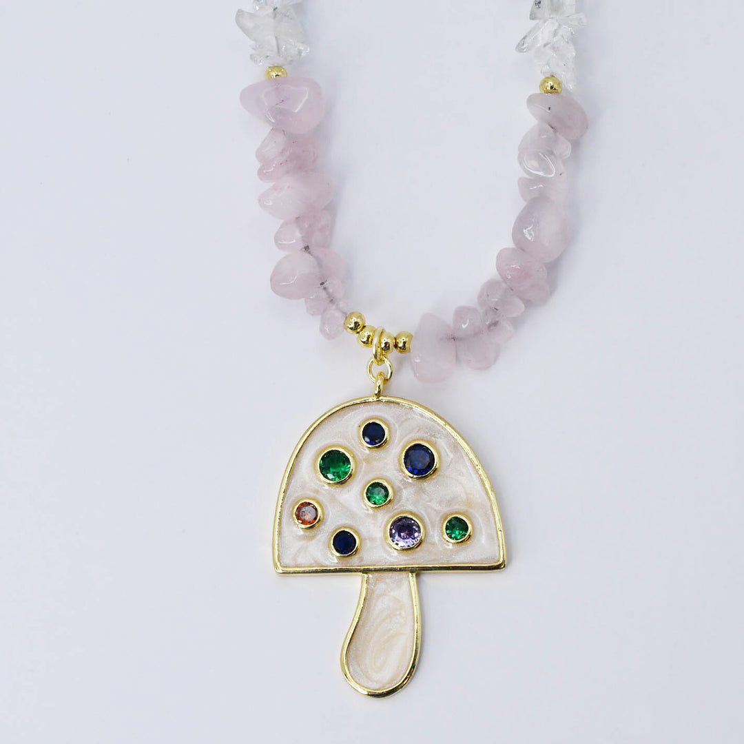 Wonderland Mushroom Necklace