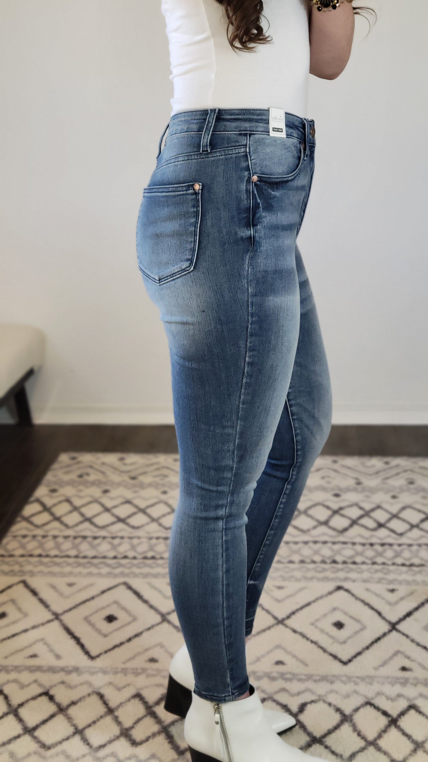 Judy Blue Medium Wash High Rise Tummy Control Skinny “Harley”